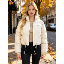 Фотография Куртка женская демисезонная B9052 l.beige р.M-2XL "Jacket" недорого оптом от прямого поставщика