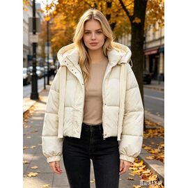 Фотография Куртка женская демисезонная B9209 l.beige р.L-2XL "Jacket" недорого оптом от прямого поставщика