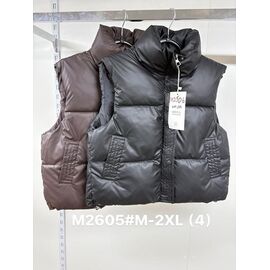 Фотография Жилетка женская M2605 black р.M-2XL "Jacket" недорого оптом от прямого поставщика