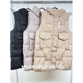Фотография Жилетка женская M6602 grey р.52-60 "Jacket" недорого оптом от прямого поставщика