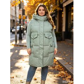Фотография Жилетка женская M6602 mint р.52-60 "Jacket" недорого оптом от прямого поставщика