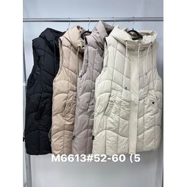 Фотография Жилетка женская M6613 grey р.52-60 "Jacket" недорого оптом от прямого поставщика