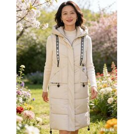 Фотография Жилетка женская M730 beige р.40-48 "Jacket" недорого оптом от прямого поставщика
