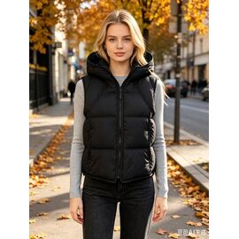 Фотография Жилетка женская M902 black р.S-XL "Jacket" недорого оптом от прямого поставщика