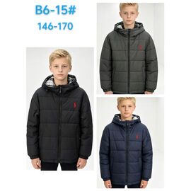 Куртка дитяча демісезонна на хлопчика B6-15 khaki р.11-15 "WHITE" недорого оптом від прямого постачальника