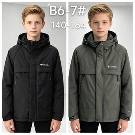 Куртка дитяча демісезонна на хлопчика B6-7 khaki р.11-15 "WHITE" недорого оптом від прямого постачальника