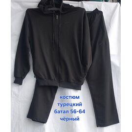 Костюм спортивний чоловічий HN1337 black р.56-64 "Hoan" недорого оптом від прямого постачальника