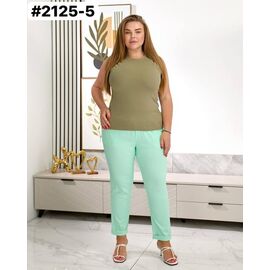 Фотография Штаны женские летние 2125-5 mint р.50-54 "ZLATA" недорого оптом от прямого поставщика