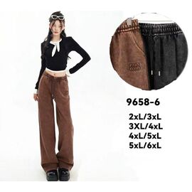 Жіночі штани 9658 mix р.2XL-6XL "WELL" недорого оптом від прямого постачальника