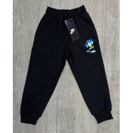 Штани дитячі спортивні на хлопчика N273-1 black р.4-8 "MirWear kids" недорого оптом від прямого постачальника
