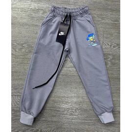 Штани дитячі спортивні на хлопчика N273-1 l.grey р.4-8 "MirWear kids" недорого оптом від прямого постачальника