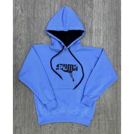 Фотография Худи детский на мальчика P257-3 l.blue р.12-16 "MirWear kids" недорого оптом от прямого поставщика