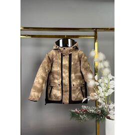 Фотография Курка детская зимняя на мальчика 25016 beige р.128-164 "Delfinka" недорого оптом от прямого поставщика
