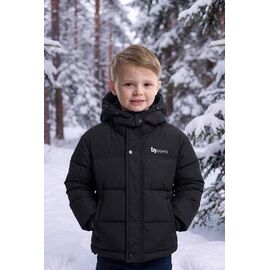 Фотография Курка детская зимняя на мальчика 26343 black р.104-122 "Delfinka" недорого оптом от прямого поставщика