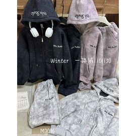 Фотография Костюм детский спортивный тёплый унисекс 3016 grey р.110-150 "Delfinka" недорого оптом от прямого поставщика