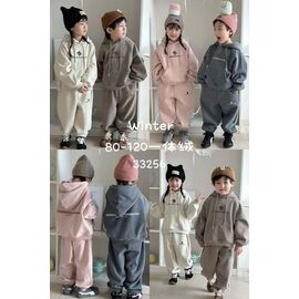 Фотография Костюм детский спортивный тёплый унисекс 33256 d.grey р.80-120 "Delfinka" недорого оптом от прямого поставщика