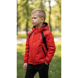 Фотография Ветровка детская на мальчика 59 red р.128-146 "Delfinka" недорого оптом от прямого поставщика