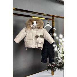 Фотография Костюм детский на девочку 7603 beige р.80-104 "Delfinka" недорого оптом от прямого поставщика