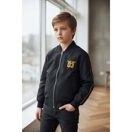Фотография Ветровка детская на мальчика 882609 black р.140-180 "Delfinka" недорого оптом от прямого поставщика