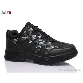 Фотография Кроссовки мужские модные Весна/осень FC309 black (8 пар р.41-46) "Aba" недорого оптом от прямого поставщика