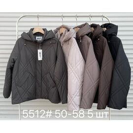 Куртка жіноча демісезонна 5512 d.beige р.50-58 "Yafeier" недорого оптом від прямого постачальника