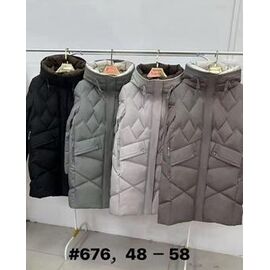 Куртка жіноча демісезонна 676 l.brown р.48-58 "Yafeier" недорого оптом від прямого постачальника