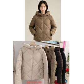 Куртка жіноча зимова 8615 l.beige р.50-58 "Yafeier" недорого оптом від прямого постачальника