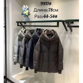 Куртка жіноча зимова 9911 l.grey р.44-54 "Yafeier" недорого оптом від прямого постачальника