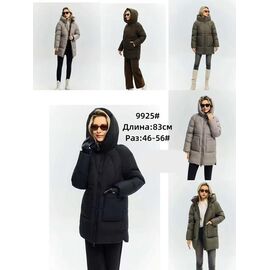 Куртка жіноча зимова 9925 black р.46-56 "Yafeier" недорого оптом від прямого постачальника