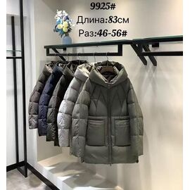 Куртка жіноча зимова 9925 navy р.46-56 "Yafeier" недорого оптом від прямого постачальника