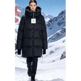 Куртка жіноча зимова 209 black р.50-60 "Yafeier" недорого оптом від прямого постачальника