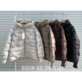 Куртка жіноча демісезонна 650 d.beige р.48-56 "Yafeier" недорого оптом від прямого постачальника