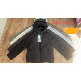 Куртка жіноча зимова 8615 brown р.M-2XL "Yafeier" недорого оптом від прямого постачальника