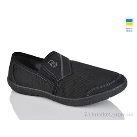 Фотография Слипоны мужские модные Лето 81 чорний (6 пар р.41-46) "Lot Shoes" недорого оптом от прямого поставщика