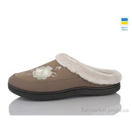Тапки жіночі для будинку Весна/осінь T01 кавовий (8 пар р.37-41) "Lot Shoes" недорого оптом від прямого постачальника