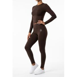Фотография Лосины женские 500 brown р.S-XL "VICTORY" недорого оптом от прямого поставщика