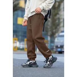 Фотография Штаны детские спортивные на мальчика 02612 brown р.116-140 "Delfinka" недорого оптом от прямого поставщика