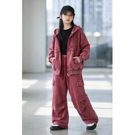 Фотография Костюм детский спортивный на девочку 68007 red р.130-170 "Delfinka" недорого оптом от прямого поставщика