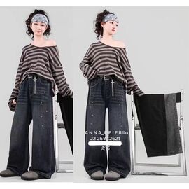 Фотография Джинсы детские на девочку 92621 grey р.22-26 "Delfinka" недорого оптом от прямого поставщика
