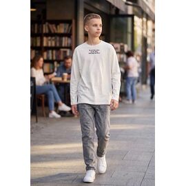 Фотография Свитер детский на мальчика 96211 white р.130-170 "Delfinka" недорого оптом от прямого поставщика