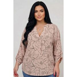 Фотография Блузка женская 26022 beige р.50-56 "PULSE" недорого оптом от прямого поставщика