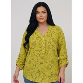 Фотография Блузка женская 26022 yellow р.50-56 "PULSE" недорого оптом от прямого поставщика