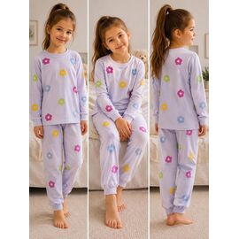 Фотография Пижама детская на девочку DS421 lilac р.3-10 "Disneyopt kids" недорого оптом от прямого поставщика