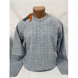Фотография Свитер мужской 73535-1 l.grey р.3XL-5XL "Sabihina" недорого оптом от прямого поставщика