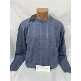 Фотография Свитер мужской 73538-1 blue р.3XL-5XL "Sabihina" недорого оптом от прямого поставщика