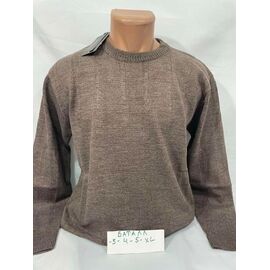 Фотография Свитер мужской 73538-1 brown р.3XL-5XL "Sabihina" недорого оптом от прямого поставщика