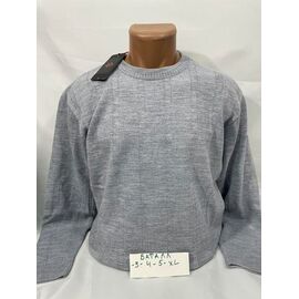 Фотография Свитер мужской 73538-1 grey р.3XL-5XL "Sabihina" недорого оптом от прямого поставщика