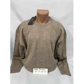 Фотография Свитер мужской 73538-2 beige р.6XL-8XL "Sabihina" недорого оптом от прямого поставщика