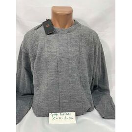 Фотография Свитер мужской 73538-2 d.grey р.6XL-8XL "Sabihina" недорого оптом от прямого поставщика
