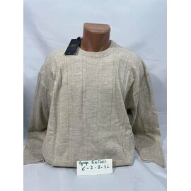 Фотография Свитер мужской 73538-2 l.beige р.6XL-8XL "Sabihina" недорого оптом от прямого поставщика